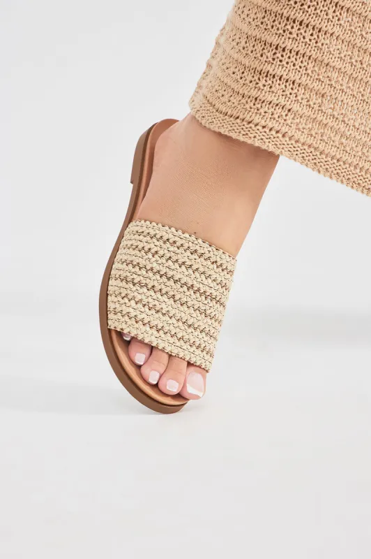 Off To Tulum Sandals - Tan sold by Fashion Nova