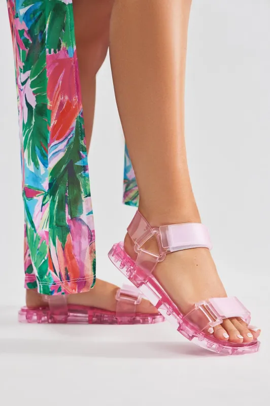 All Good Days Flat Sandals - Pink sold by Fashion Nova