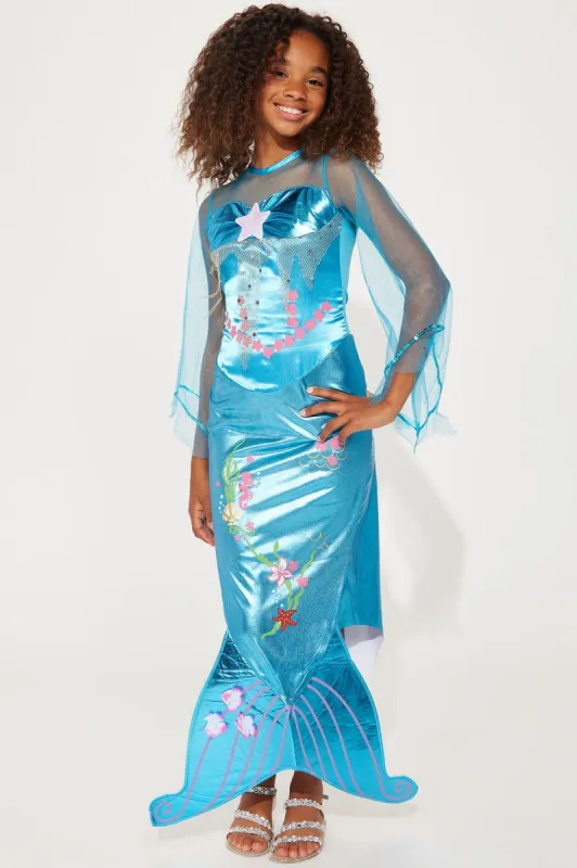 Mini Magical Mermaid Dress Costume - Aqua sold by Fashion Nova