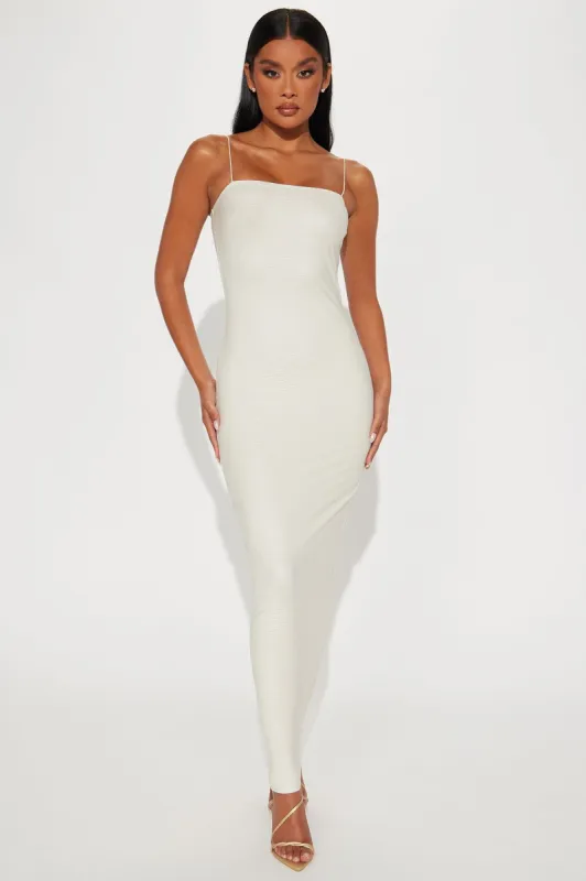 Jaylan Textured Maxi Dress - Cream sold by Fashion Nova