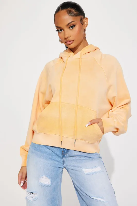 Anette Washed Pull Over Lounge Hoodie - Orange sold by Fashion Nova