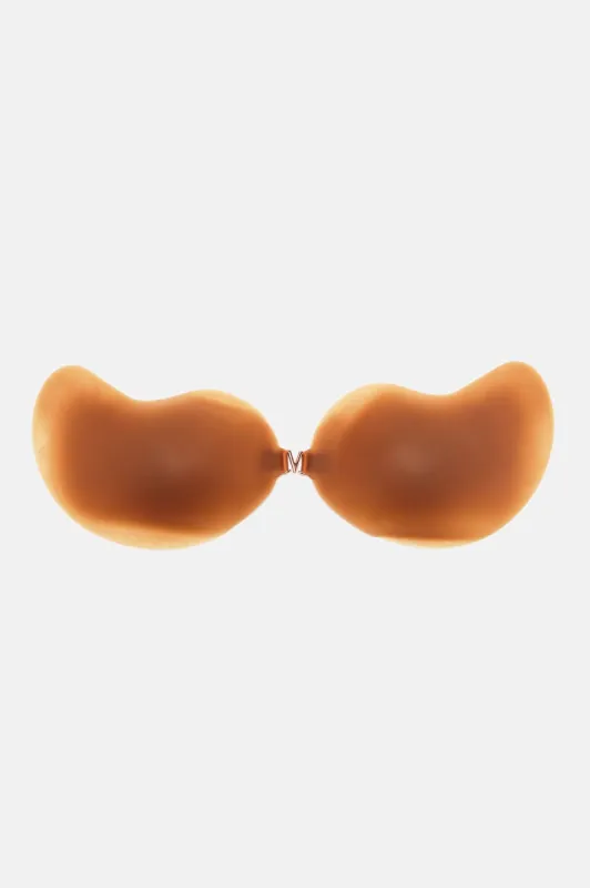 Mango Shaped Silicone Invisible Sticky Bra - Tan sold by Fashion Nova