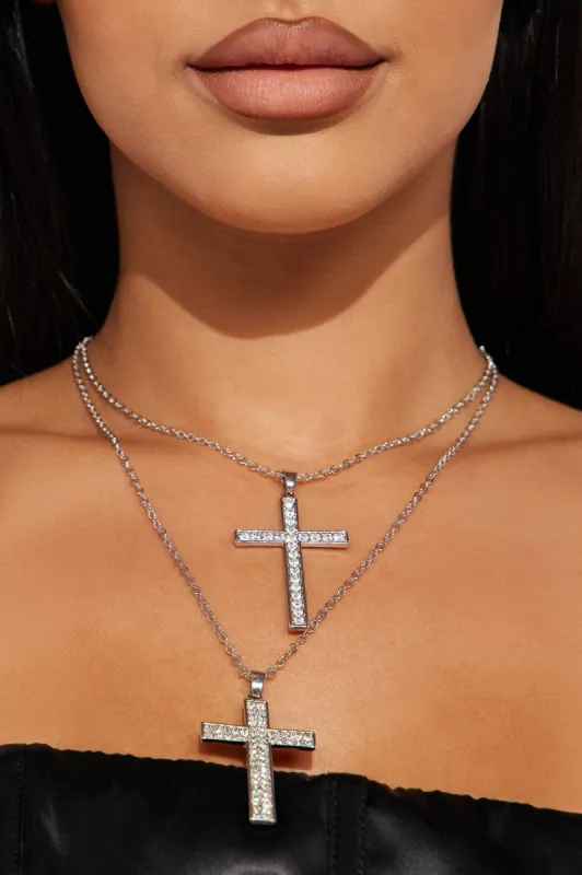 My Biggest Blessing Necklace - Silver sold by Fashion Nova