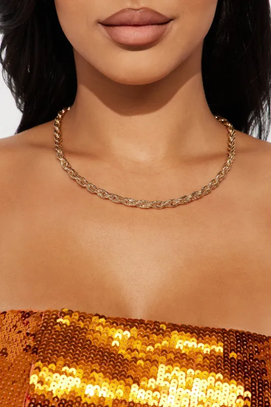 Streets Are Calling Necklace - Gold sold by Fashion Nova