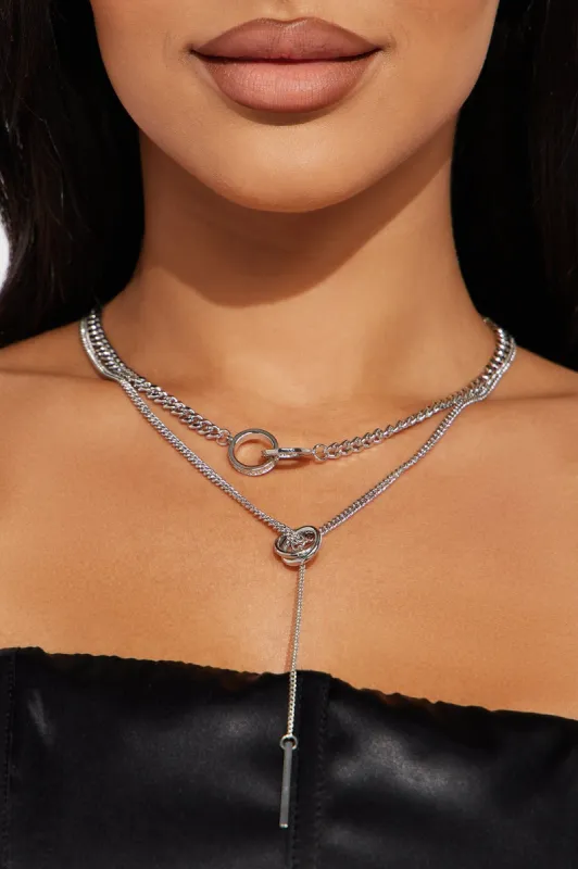 What Are You Waiting For Necklace - Silver made by Fashion Nova
