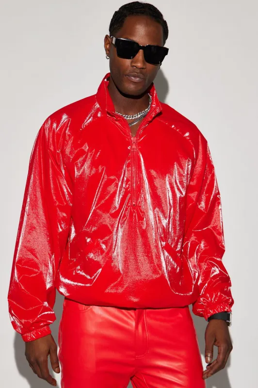 El Prado Nylon Anorak - Red sold by Fashion Nova