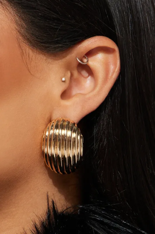 Horizon Sun Earrings - Gold sold by Fashion Nova