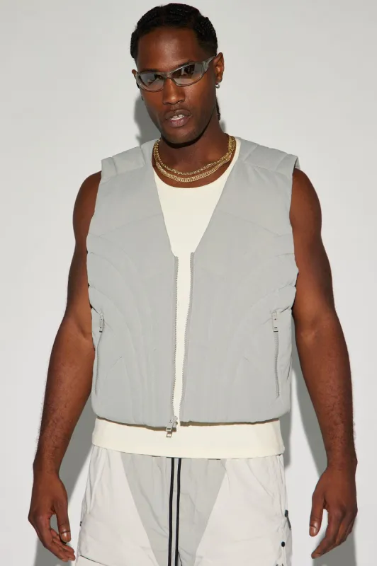 Avalon Nylon Cropped Tactical Padded Vest - Red | Parallel