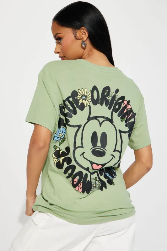 Original Mickey Mouse Graphic Tshirt - Sage sold by Fashion Nova