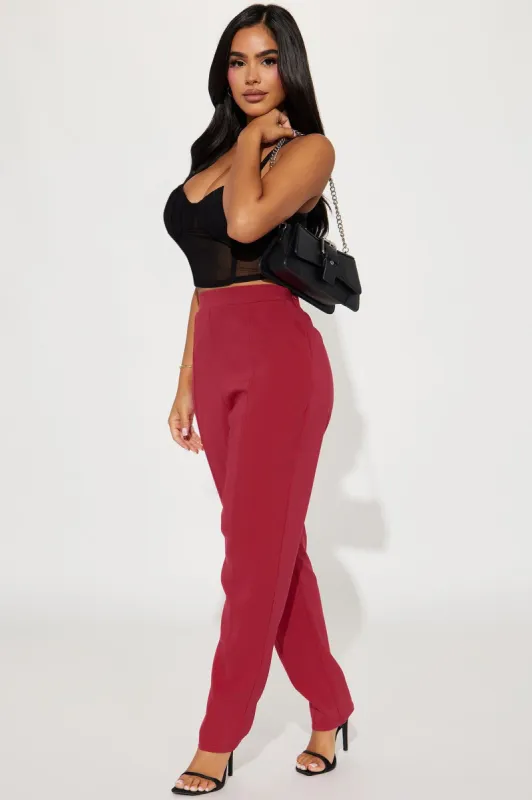 Back At It Trouser Pant - Magenta sold by Fashion Nova