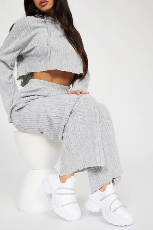 Desi Embellished Sneakers - White sold by Fashion Nova