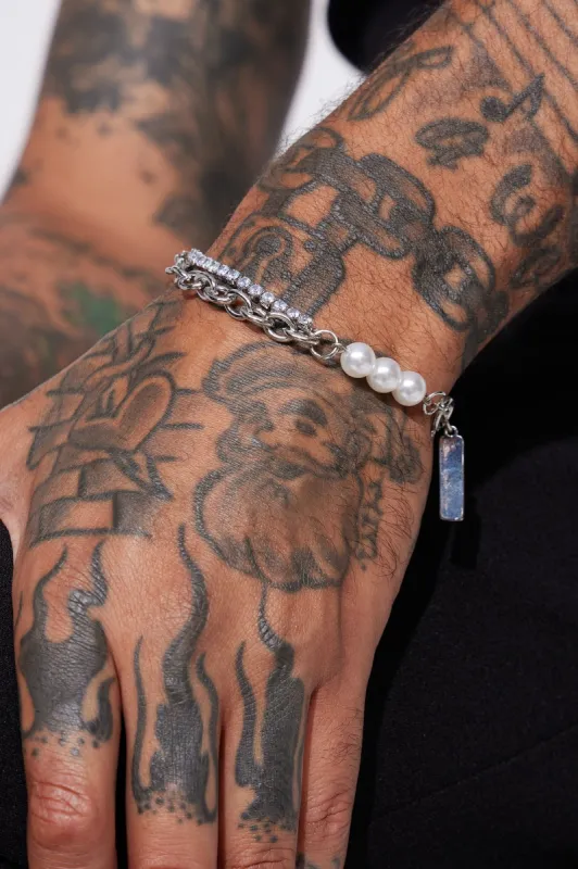 Cold Pearl Bracelet - Silver sold by Fashion Nova