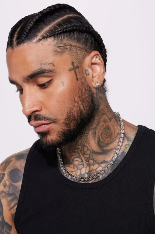 Iced Micro Cluster Chain Necklace - Silver sold by Fashion Nova