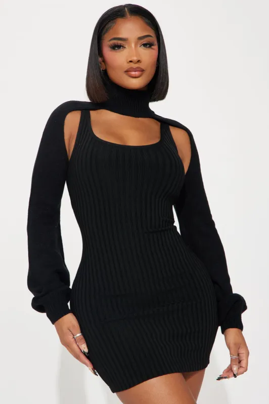 Shiloh Bandage Mini Dress - Black sold by Fashion Nova