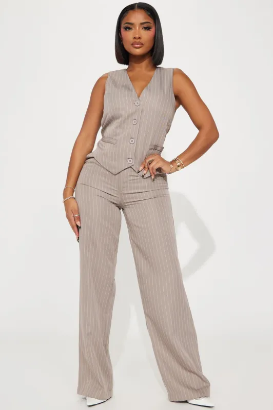 Madeline Pant Set - Taupe sold by Fashion Nova