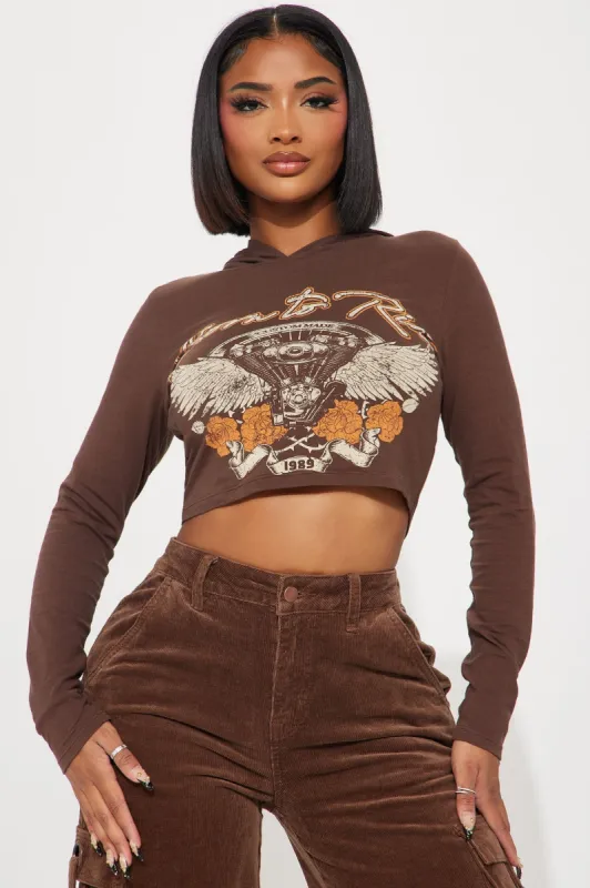Build To Ride Graphic Tee - Brown sold by Fashion Nova