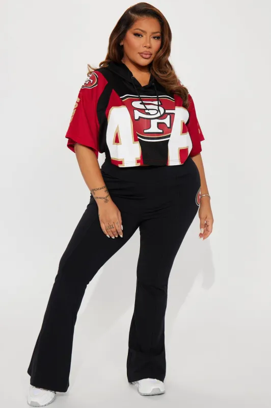 49ers Fit And Flare Pant - Black sold by Fashion Nova