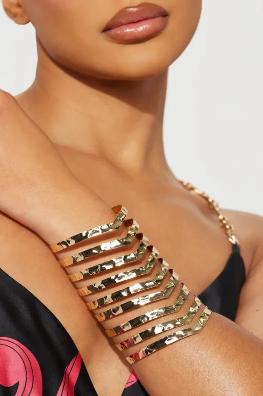 Beachy Waves Cuff  - Gold sold by Fashion Nova