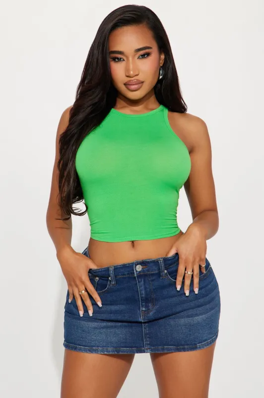 Kyla Crew Neck Tee - Green sold by Fashion Nova