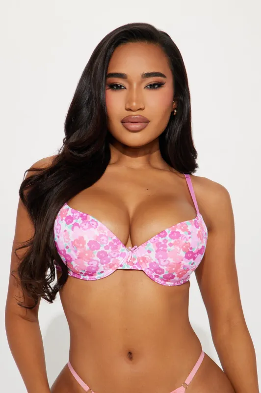 Whispering Petals 3 Pack Bras - Pink/combo sold by Fashion Nova