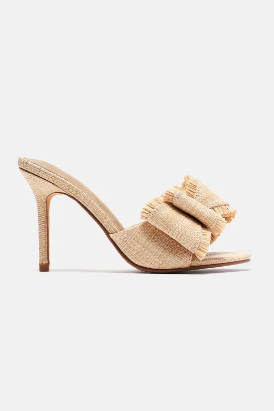 Off To Malibu Mules - Beige made by Fashion Nova