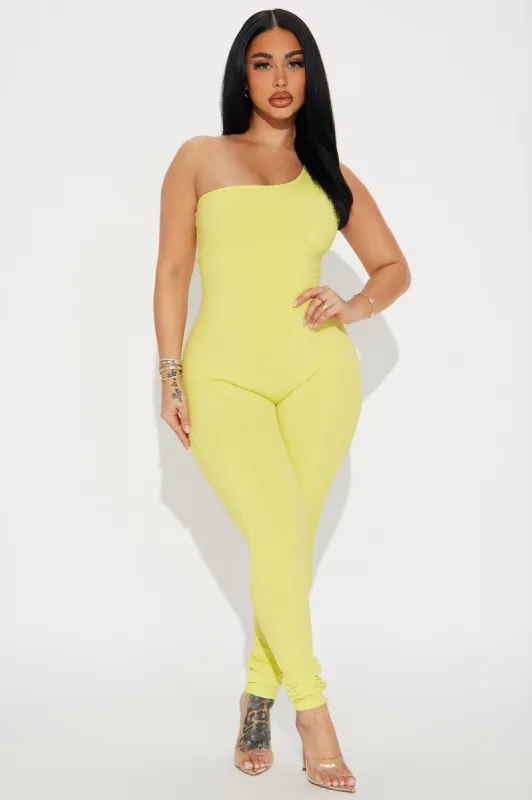 Jeni Snatched Jumpsuit - Citron sold by Fashion Nova