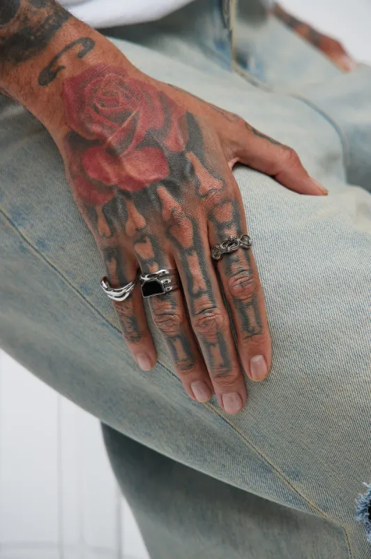 Minimal Metals Ring Set - Silver sold by Fashion Nova