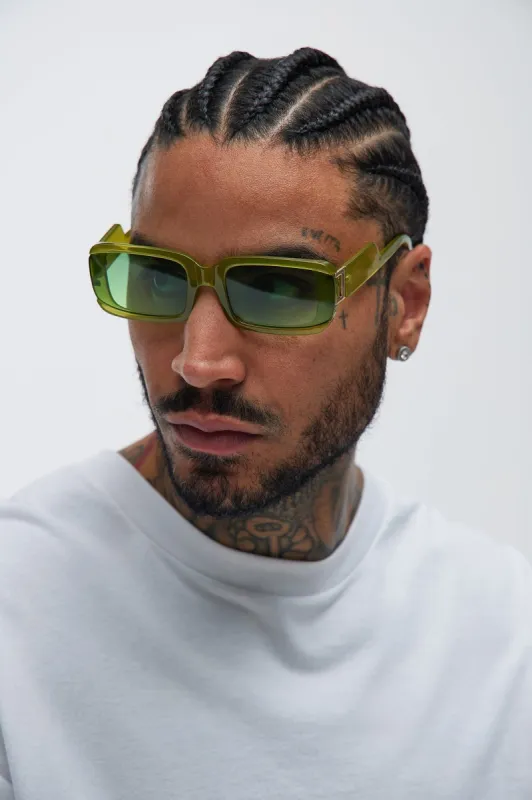 Style Setter Sunglasses - Green/combo sold by Fashion Nova