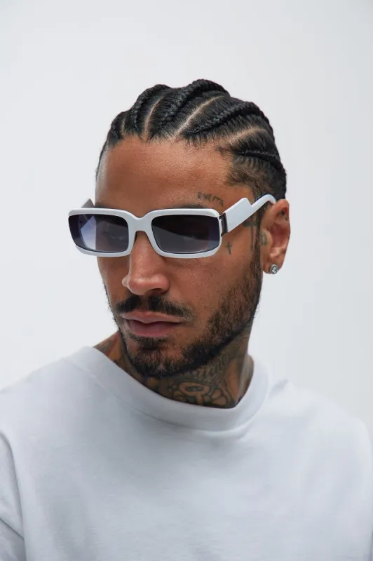 Style Setter Sunglasses - White/combo sold by Fashion Nova