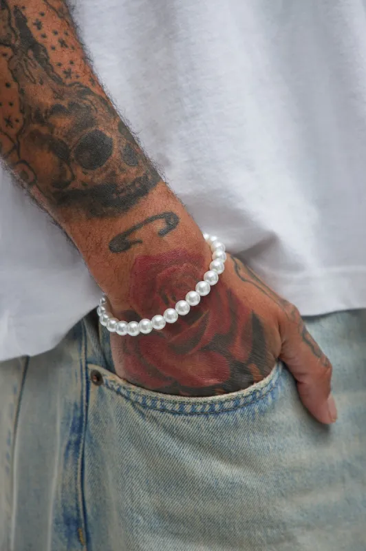 String Of Pearls Bracelet - Silver sold by Fashion Nova