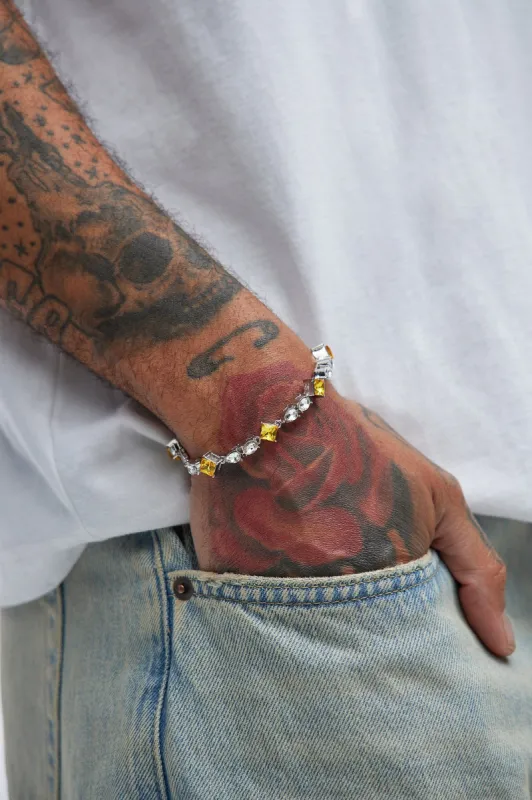 My Ace Mixed Stone Bracelet - Silver sold by Fashion Nova