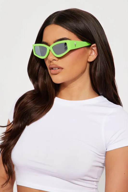 Cruising With You Sunglasses - Green sold by Fashion Nova