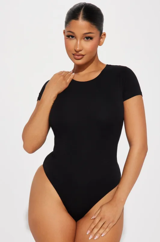 Samara Double Layered Bodysuit - Black sold by Fashion Nova