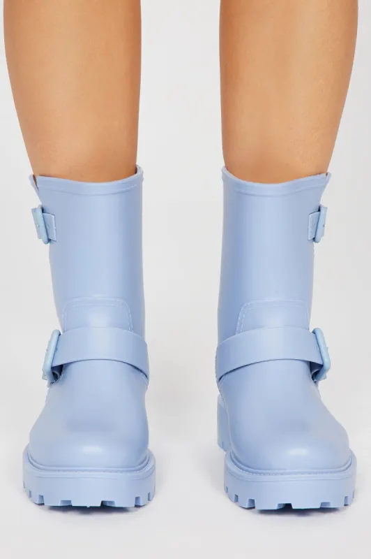 Keep Trying Booties - Blue sold by Fashion Nova