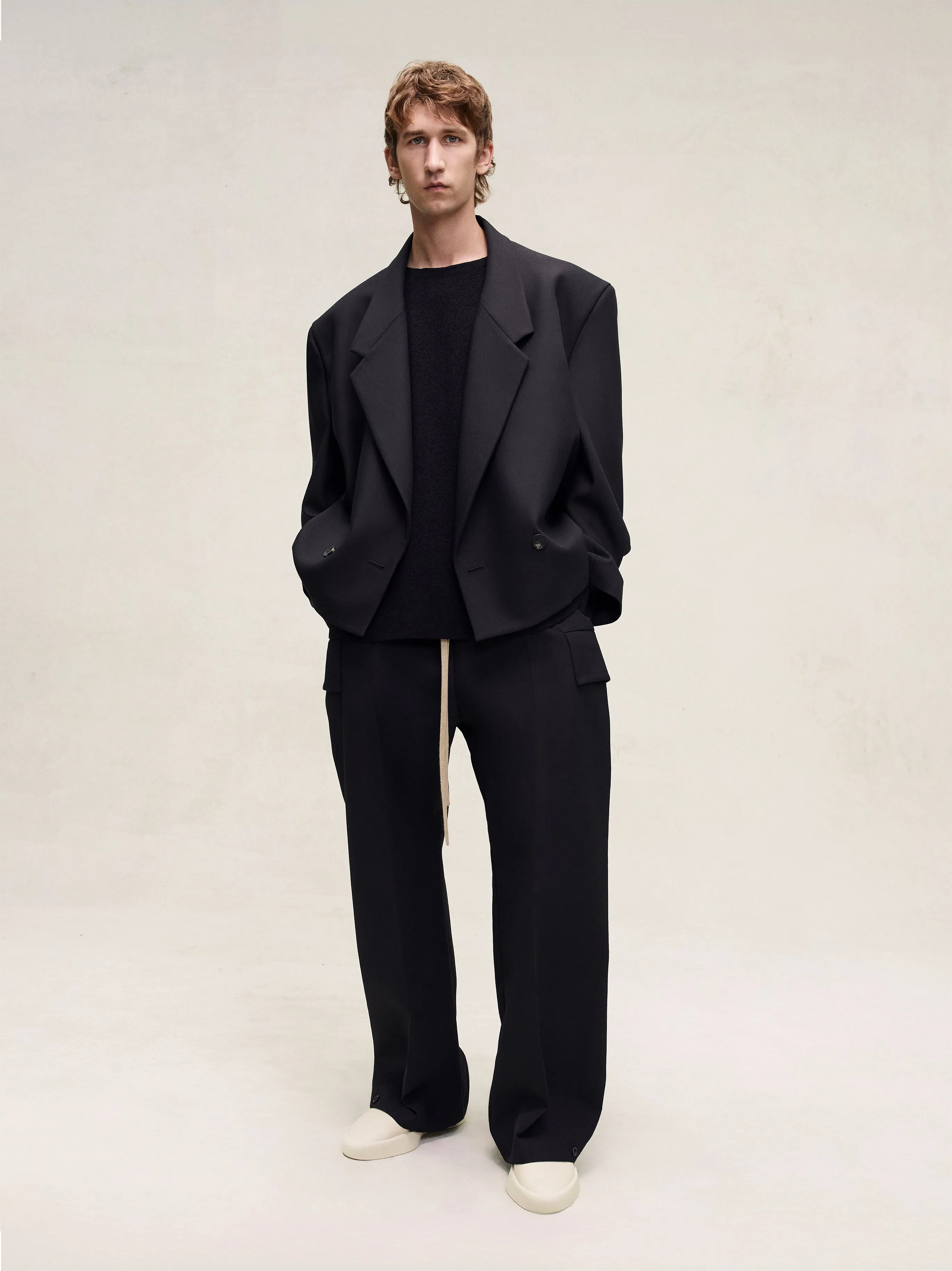 Wool Gabardine Cropped Blazer sold by Fear of God