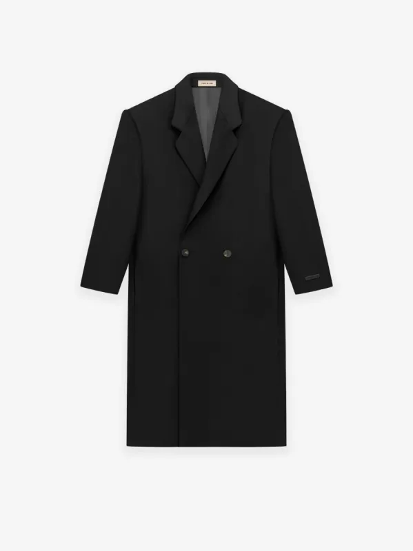 Wool Gabardine Double Breasted Overcoat sold by Fear of God