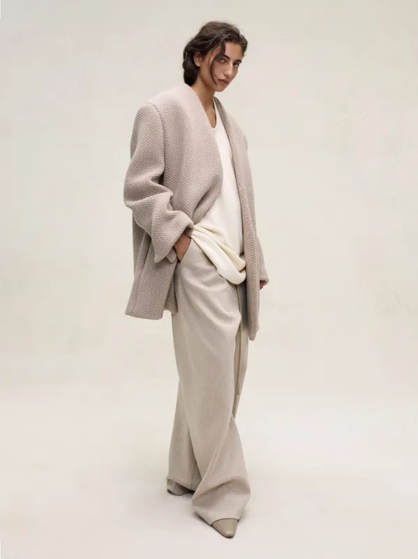 Pique Knit Lapelless Blazer sold by Fear of God