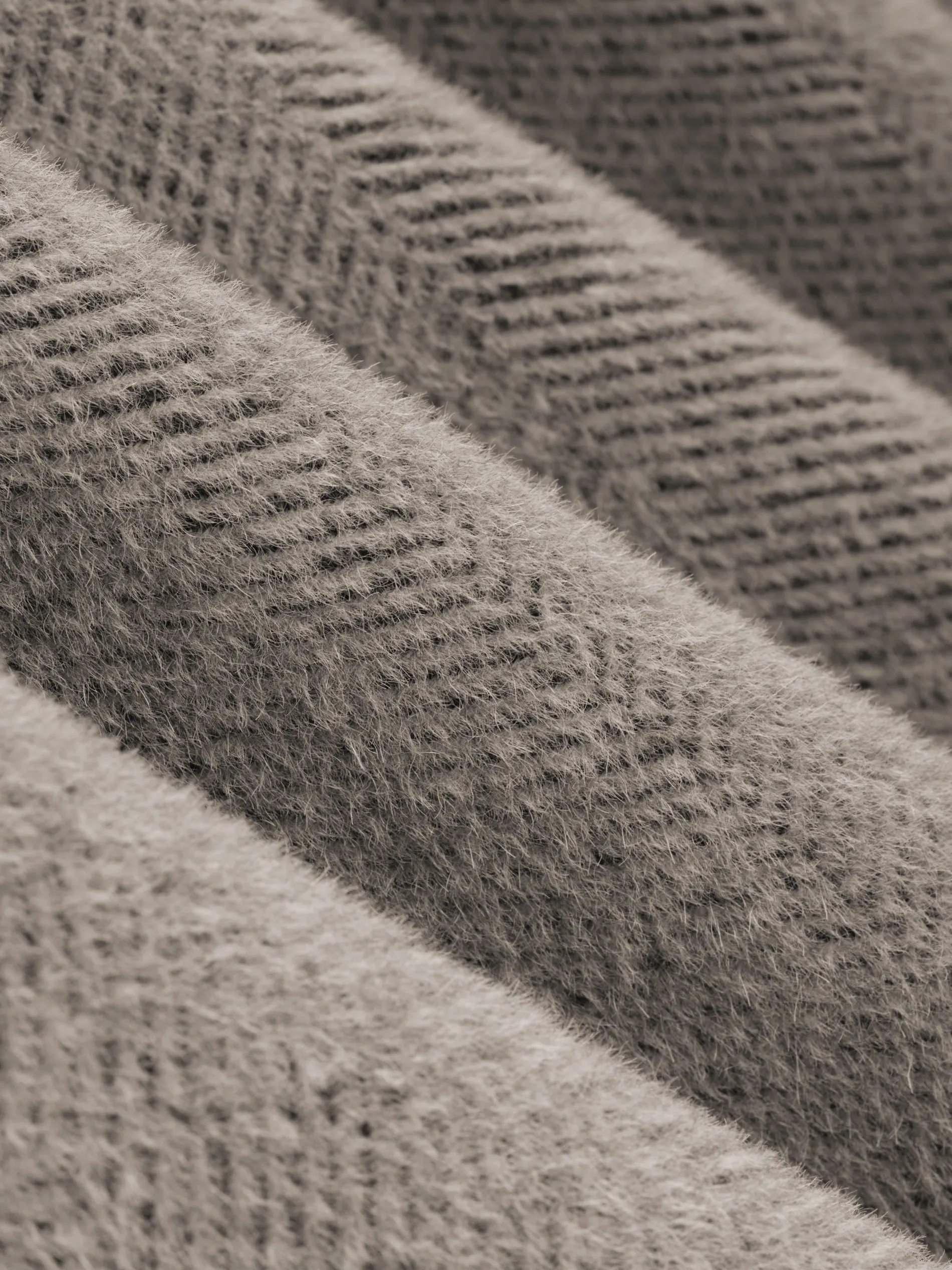 Chevron Brushed Wool Lapelless Overcoat sold by Fear of God product image thumbnail 5