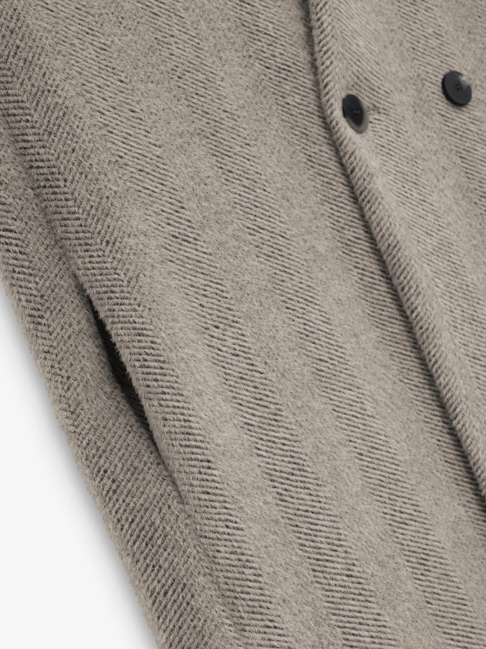 Chevron Brushed Wool Lapelless Overcoat sold by Fear of God product image thumbnail 3