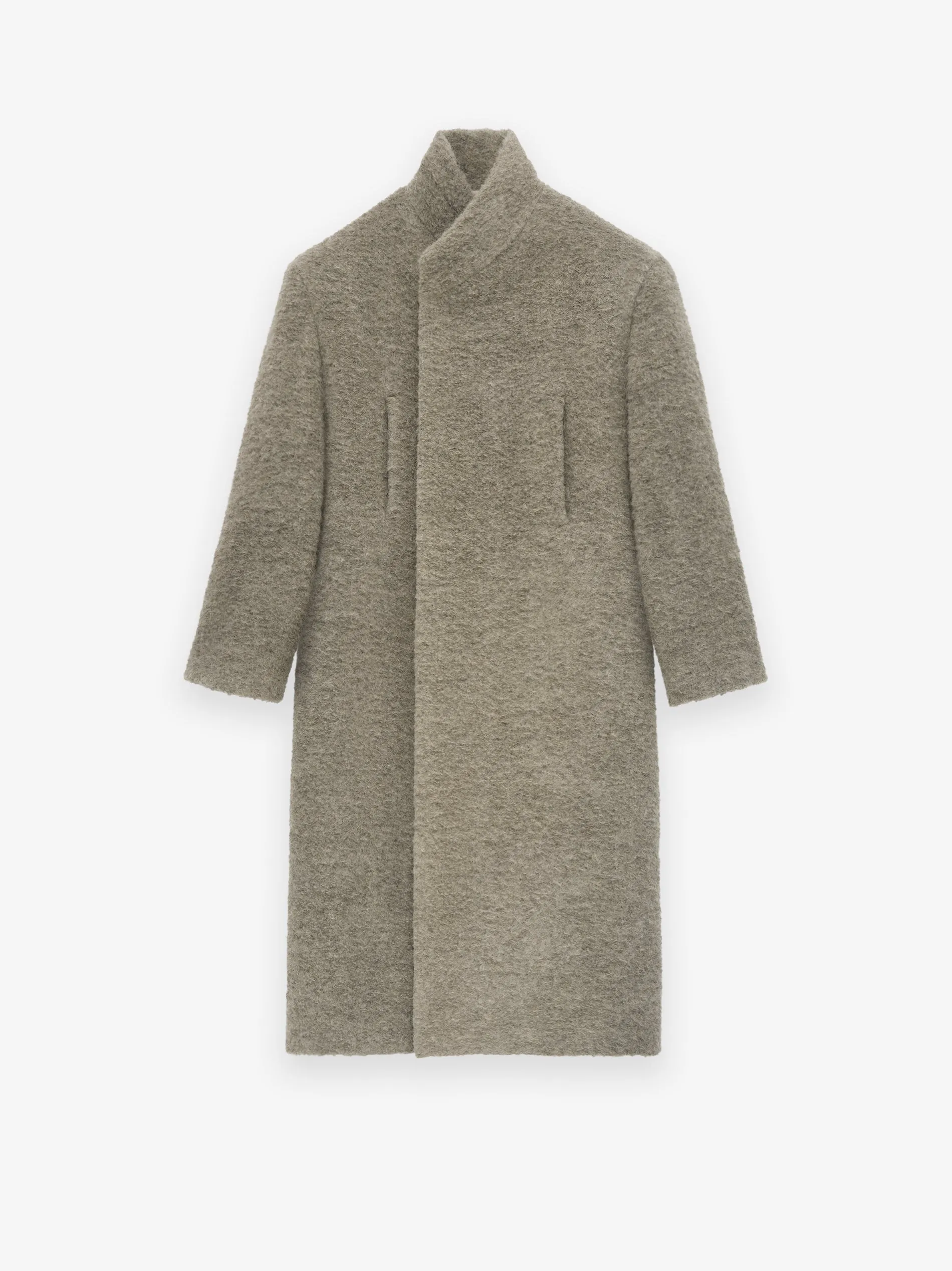 Wool Boucle Stand Collar Overcoat sold by Fear of God product image thumbnail 2