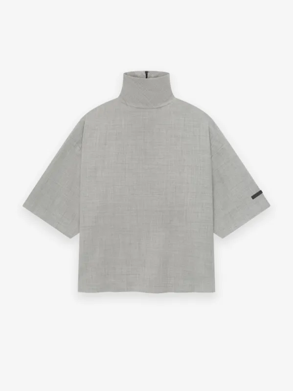 Wool Canvas High Neck Short Sleeve Shirt sold by Fear of God