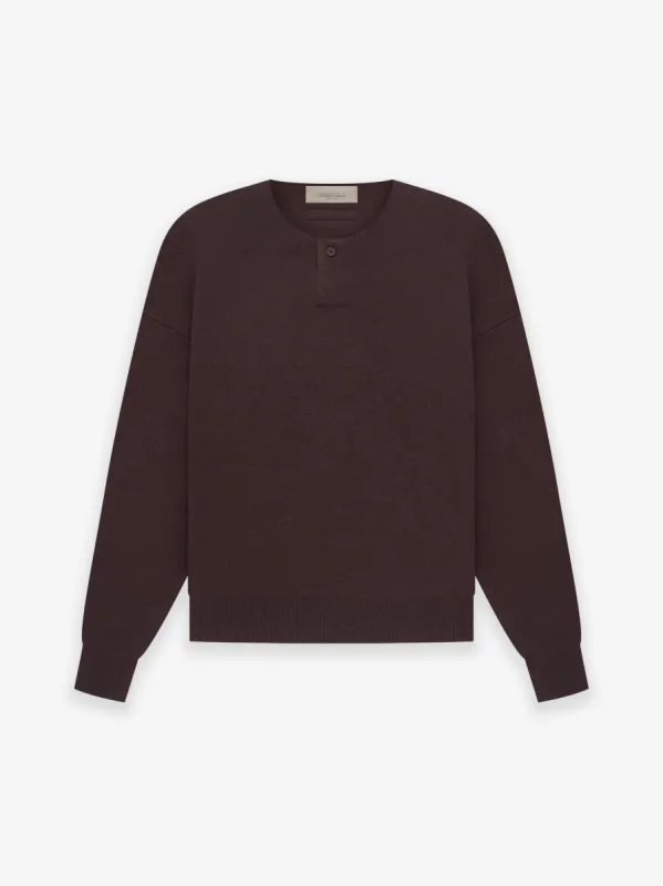 Womens Knit LS Henley sold by Fear of God