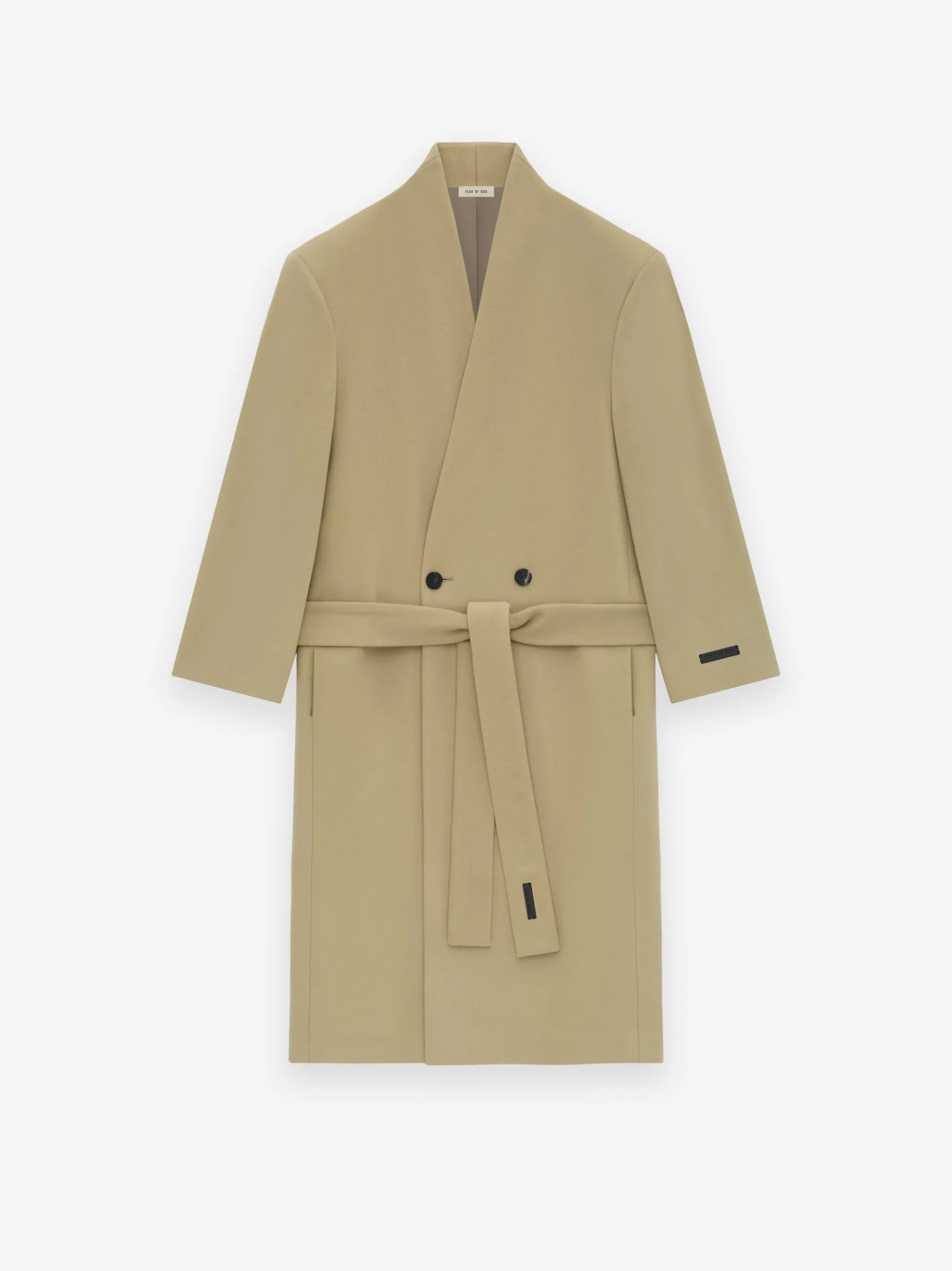 Melton Wool Lapelless Coat sold by Fear of God product image thumbnail 2