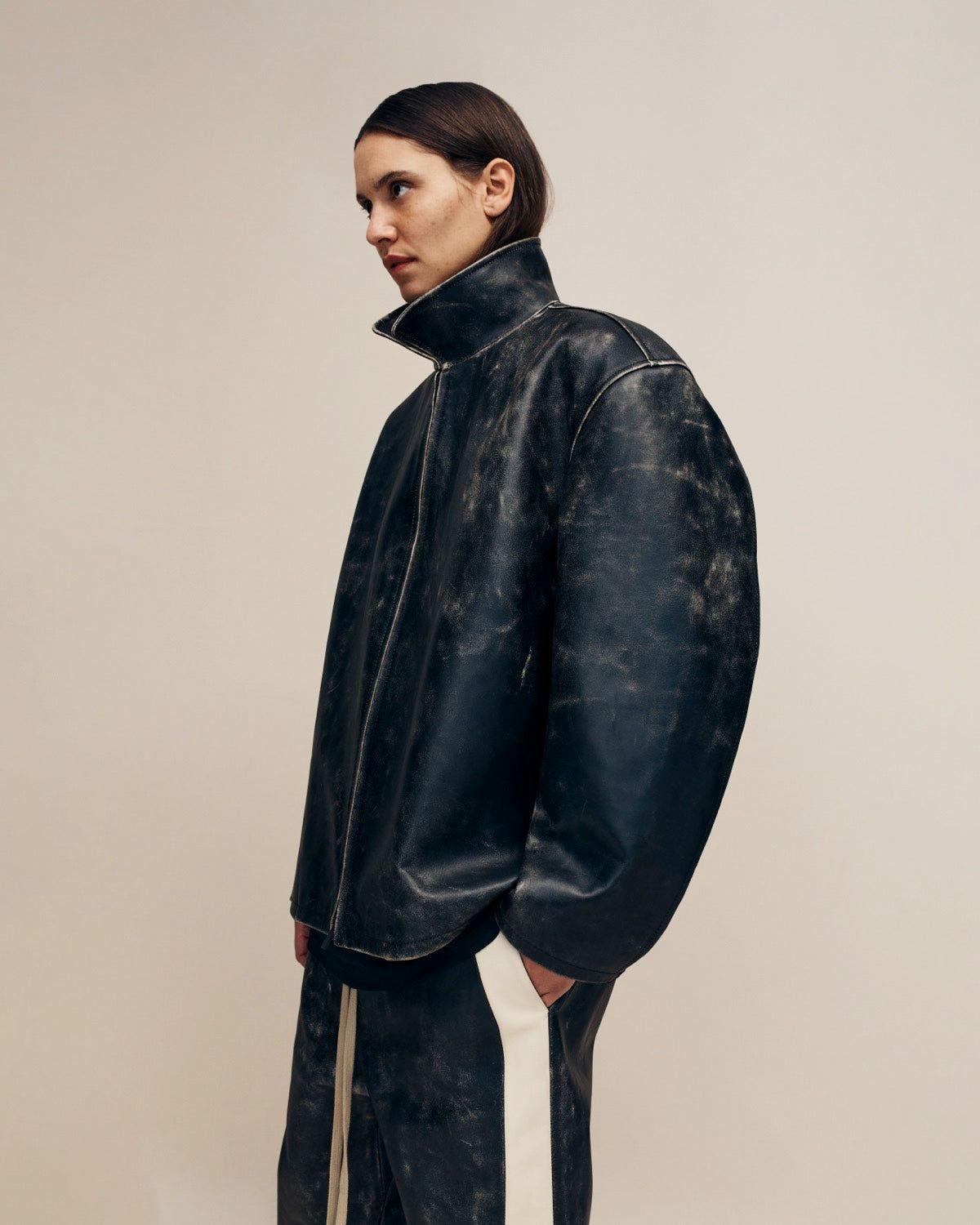 Vintage Leather Rider Jacket sold by Fear of God product image thumbnail 5