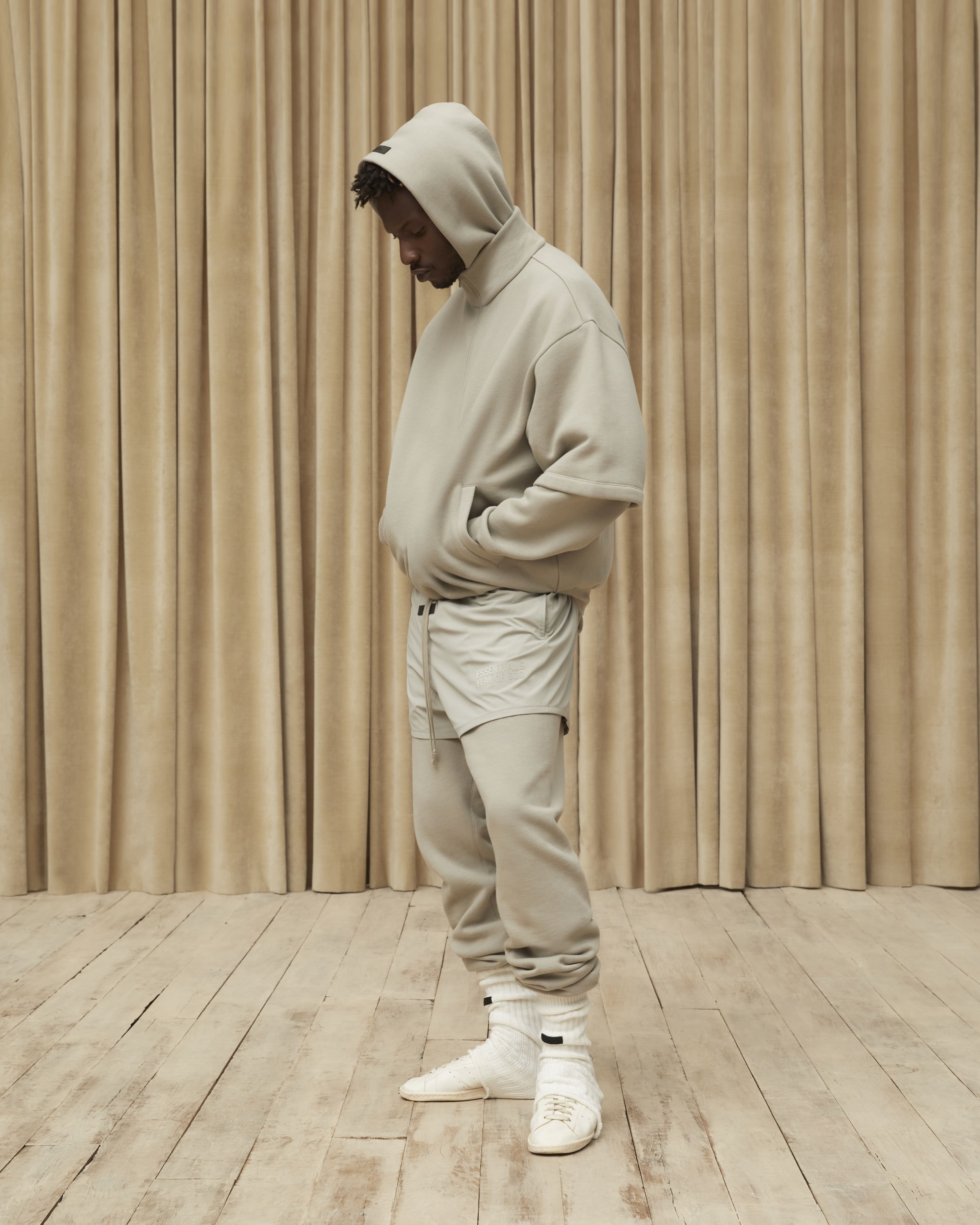 Essentials Halfzip 3/4 Sleeve Shirt sold by Fear of God product image thumbnail 6