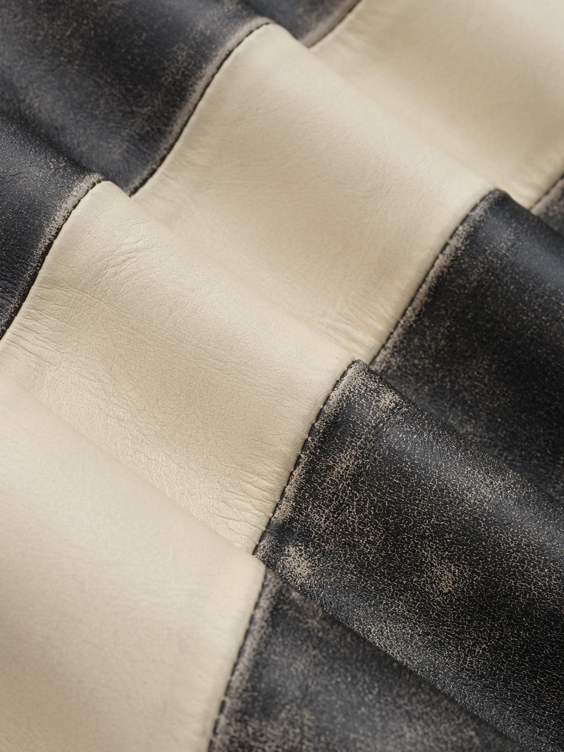 Vintage Leather Moto Collarless Jacket sold by Fear of God product image thumbnail 4