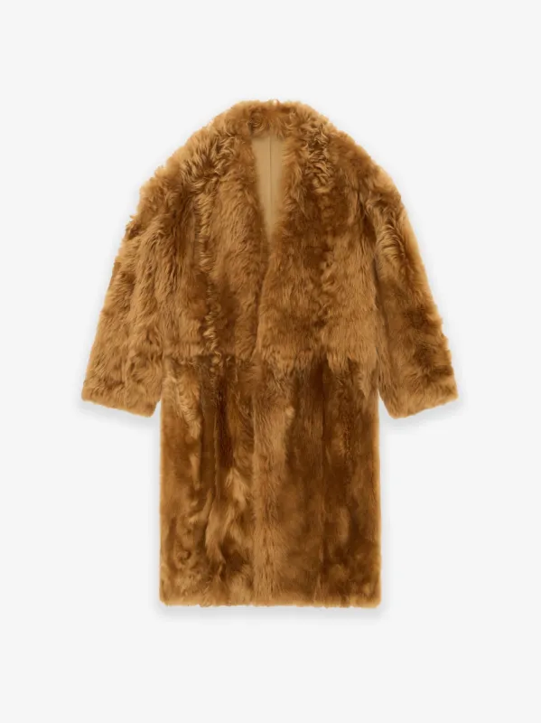 Shearling Lapelless Overcoat made by Fear of God