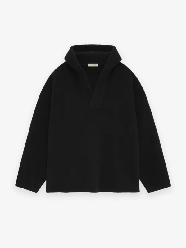 Merino Boucle Polo Hoodie sold by Fear of God