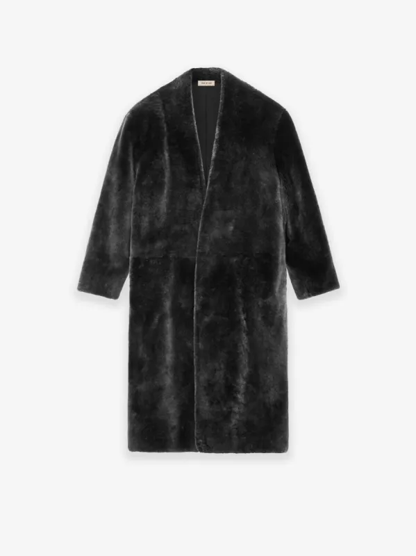 Shearling Lapelless Overcoat sold by Fear of God