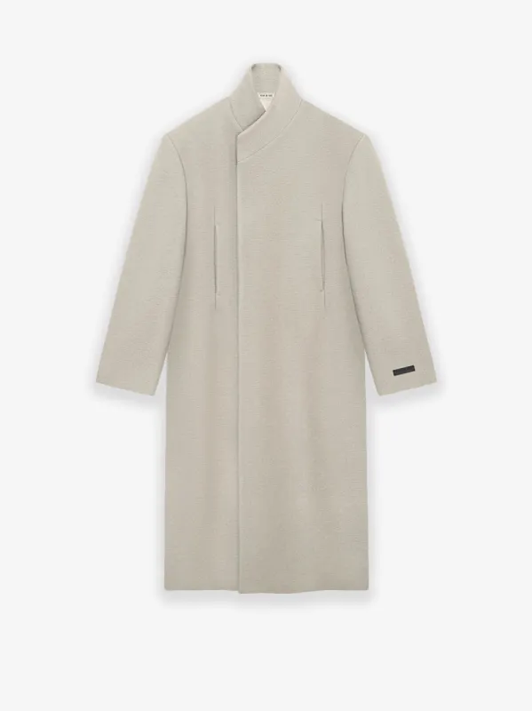 Boiled Wool Stand Collar Overcoat sold by Fear of God